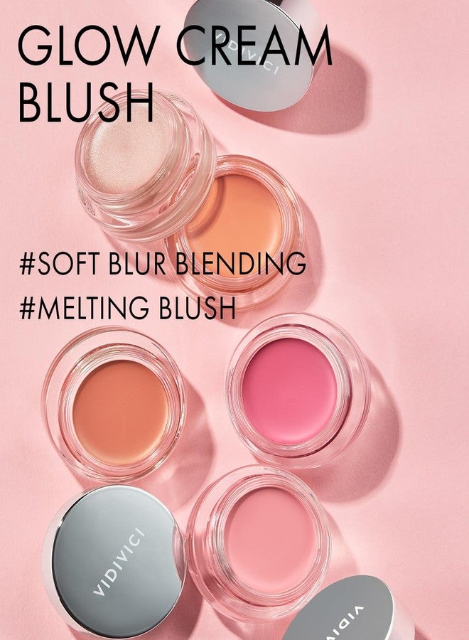فيديفيتشي أحمر خدود كريمي VIDIVICI Millennial Glow رقم 02 Rosy Dahlia - أحمر خدود كريمي للوجه والخدود لبشرة ناعمة وحريرية - لمسة نهائية ناعمة من الساتان مع لون طبيعي - للبشرة الفاتحة إلى المتوسطة، 0.21 أونصة. - Image 2